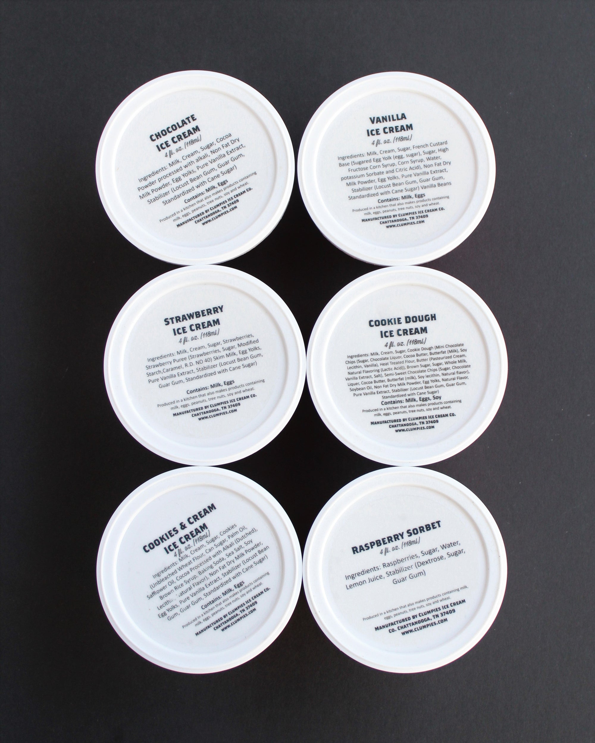 4oz Single Serving Cups - 12 Pack – Clumpies Ice Cream Co.